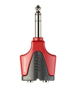 Переходник Roxtone RPAN345 6.3mm jack stereo male (папа) - 2x3.5mm