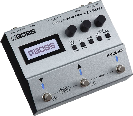 Анонс! Boss VE-500 - підлоговий процесор для вокалу