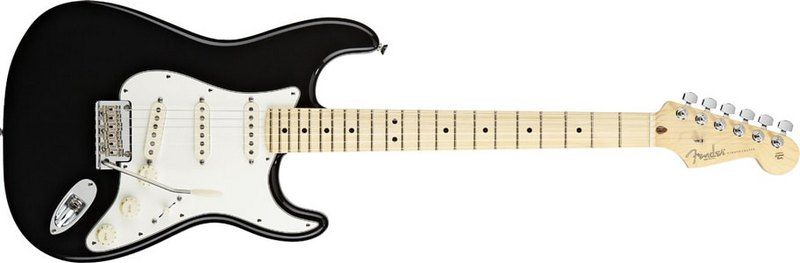 FENDER STANDARD STRATOCASTER MAPLE FINGERBOARD BLACK