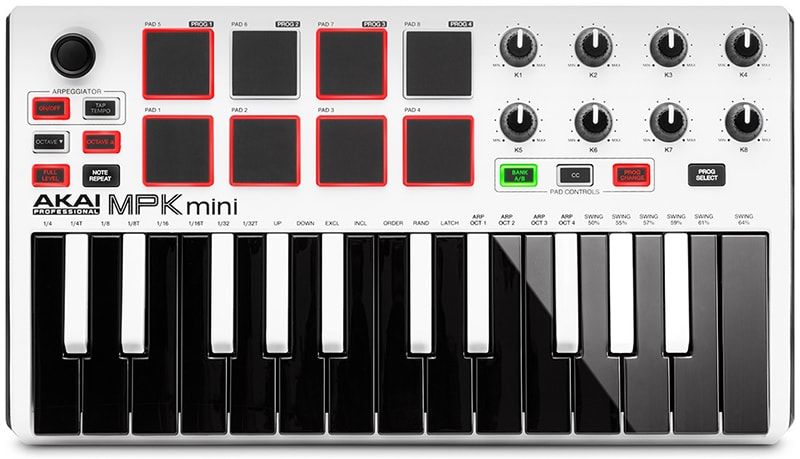 MIDI-контроллер Akai MPK mini MKII White