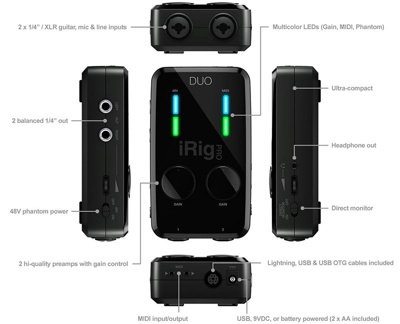 Студийный комплект IK Multimedia iRig Pro Duo Studio Suite