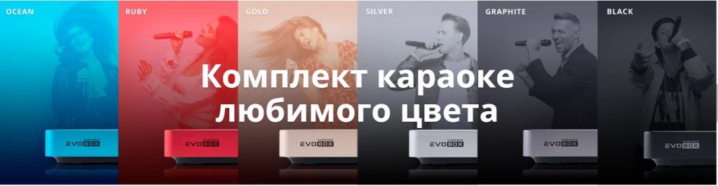 EVOBOX с микрофонами и стереосистемой