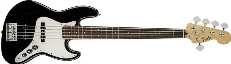 FENDER STANDARD JAZZ BASS V RW BLK
