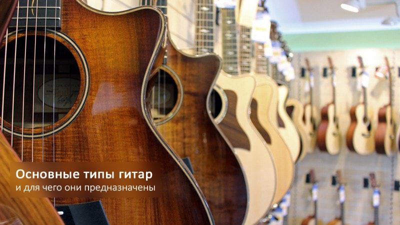 Основные типы гитар Основные типы гитар