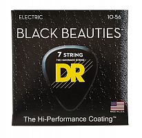 Cтруни DR STRINGS BKE7-10 BLACK BEAUTIES ELECTRIC - MEDIUM 7-STRING (10-56) - JCS.UA