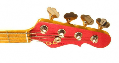 Бас-гітара G & L SB2 FOUR STRINGS (Candy Apple Red, maple, 3-ply tortoise shell) №CLF51001 - JCS.UA фото 7