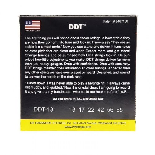 Струны DR STRINGS DDT-13 DDT DROP DOWN TUNING ELECTRIC - MEGA HEAVY (13-65) - JCS.UA фото 3