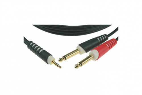Комутаційний кабель KLOTZ AY5 Y-CABLE STEREO MINI JACK - 2xJACK MONO BLACK 1 M - JCS.UA фото 3