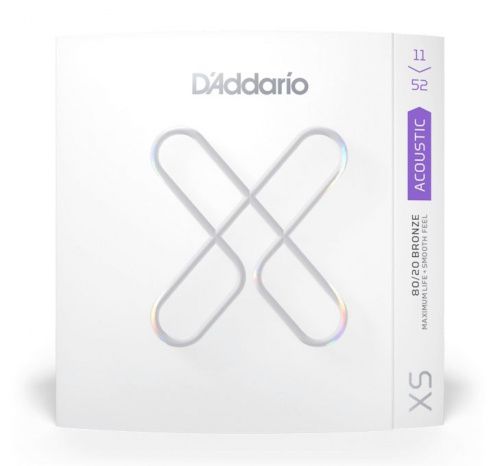 Струны D'ADDARIO XSABR1152 XS 80/20 BRONZE CUSTOM LIGHT (11-52) - JCS.UA