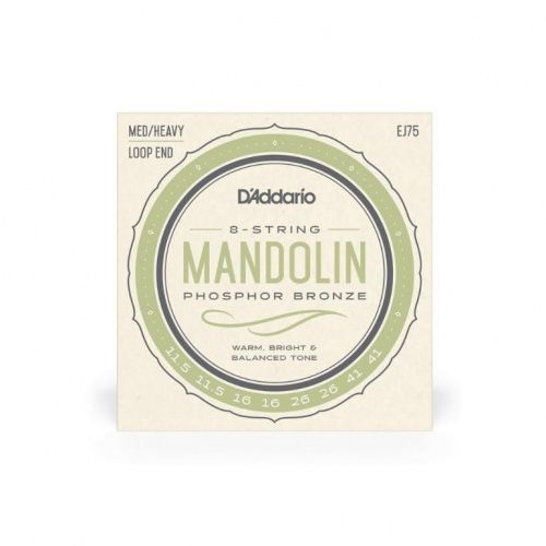 Струны для мандолины DADDARIO EJ75 Mandolin Phosphor Bronze Medium/Heavy (11.5-41) - JCS.UA