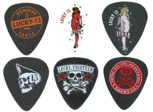 Медиаторы DUNLOP L13BP.60 LUCKY 13 ARTIST SERIES PICK .60MM - JCS.UA