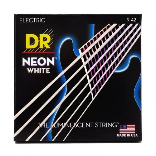 Струны DR STRINGS NWE-9 NEON WHITE ELECTRIC - LIGHT (9-42) - JCS.UA