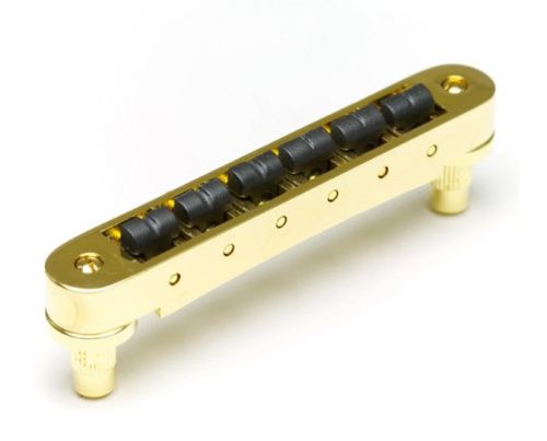 Бридж GRAPH TECH PS-8843-G0 STRING SAVER RESOMAX NV1 AUTOLOCK BRIDGE 4MM GOLD  - JCS.UA