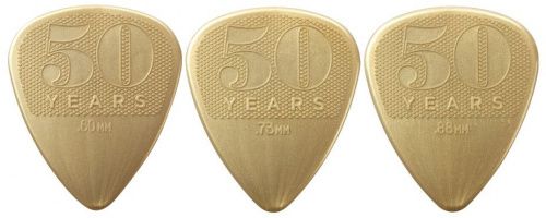 Набір медіаторів DUNLOP 4429 50th ANNIVERSARY GOLD NYLON PICK CABINET - JCS.UA