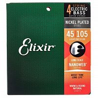 Струны для бас-гитар Elixir 4S NW LM L - JCS.UA