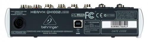 Микшерный пульт Behringer XENYX QX1002 USB - JCS.UA фото 8