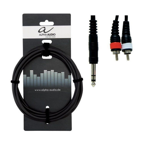 Інсертний кабель GEWA Basic Line Stereo Jack 6,3 мм/2x RCA (1,5 м) - JCS.UA фото 2