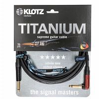 Кабель KLOTZ TITANIUM INSTRUMENT CABLE SILENTPLUG ANGLED 3 M - JCS.UA