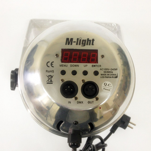 Прожектор M-light LED PAR 64 RGB chrome - JCS.UA фото 3