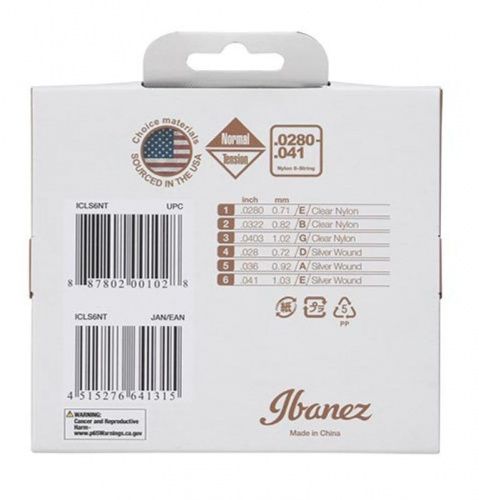 Струны для классических гитар IBANEZ ICLS6NT CLASSIC GUITAR STRING 28-41 - JCS.UA фото 2