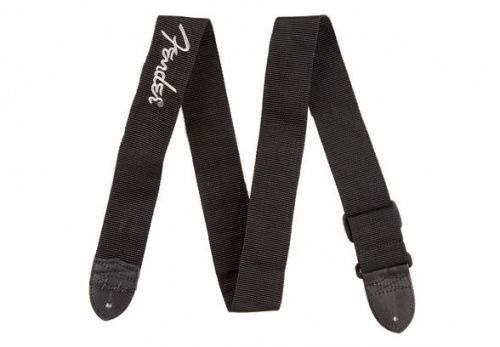 Ремень FENDER POLY STRAP.GREY 2' BLACK/PEWTER LOGO - JCS.UA