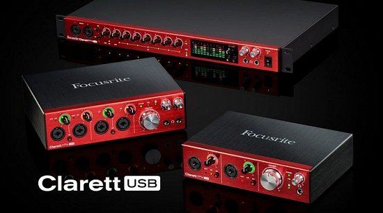 Новая линейка аудиоинтерфейсов Focusrite Clarett USB!
