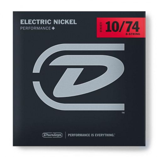 Струни DUNLOP DEN1074 PERFORMANCE+ ELECTRIC GUITAR STRINGS 10-74 | 8-STRING - JCS.UA