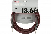 Кабель инструментальный FENDER CABLE PROFESSIONAL SERIES 18.6' RED TWEED - JCS.UA