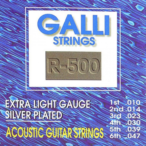Струны для акустической гитары Gallistrings R-500 - JCS.UA