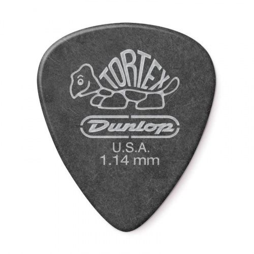 Медиаторы DUNLOP 488P1.14 TORTEX PITCH BLACK STANDARD PICK 1.14MM - JCS.UA