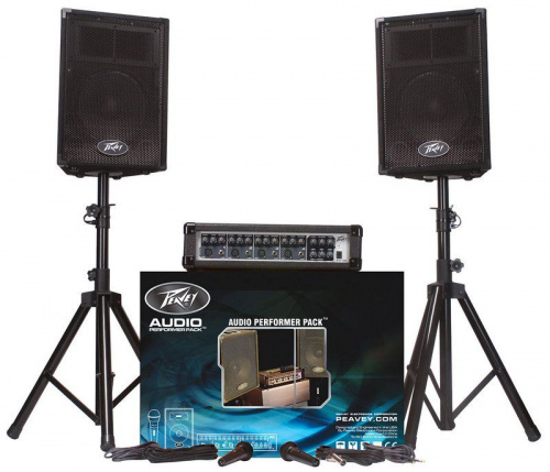 Комплект акустических систем PEAVEY AUDIOPRFRMRPK Audio Performer Pack Complete Portable PA System - JCS.UA