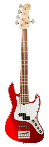 Бас-гитара SADOWSKY MetroExpress 21-Fret Hybrid P/J Bass, Morado, 5-String (Candy Apple Red Metallic) - JCS.UA