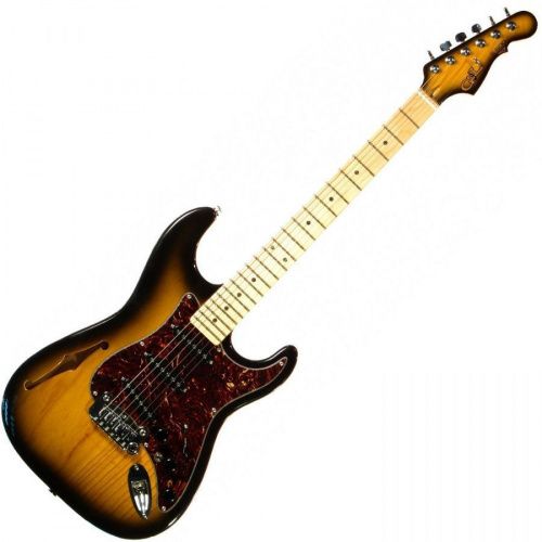 Електрогітара G & L S500 Semi-Hollow (2-Tone Sunburst, maple, 3-ply Tortoise Shell). №CLF51045 Made in USA - JCS.UA фото 2