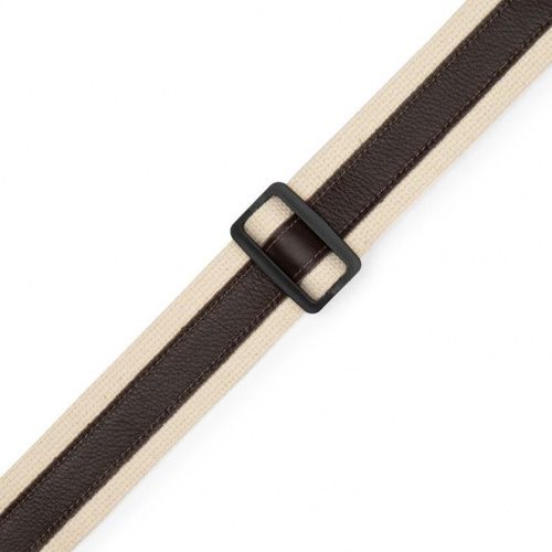 Ремінь LEVY'S MC2CG-NAT-DBR Cotton Combo Guitar Strap – Natural Cotton with Dark Brown Leather Strip - JCS.UA фото 3