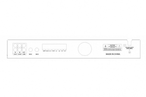 Трансляційний мікшер-підсилювач з USB DV audio LA-250.4P - JCS.UA фото 2