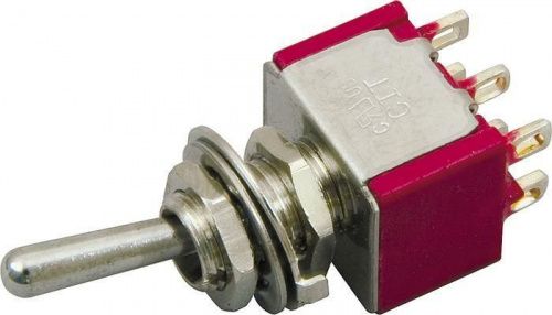 Міні-перемикач DIMARZIO EP1108 DPDT MINI SWITCH - 3 POSITION (ON/ON/ON) - JCS.UA фото 2