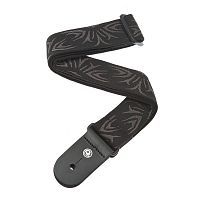 Гитарный ремень PLANET WAVES PW50F078 Woven Guitar Strap, Black/Gray Tattoo - JCS.UA