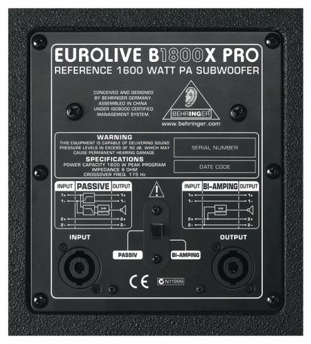 Акустична система Behringer B1800X PRO - JCS.UA фото 3