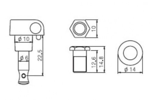 Колки для электрогитары PAXPHIL J-807 6-in line CR - JCS.UA фото 4