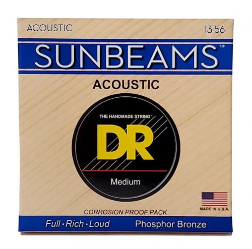 Струни DR STRINGS RCA-13 SUNBEAM ACOUSTIC PHOSPHOR BRONZE - MEDIUM (13-56) - JCS.UA