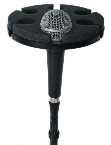 Тримач-лоток для 6 мікрофонів GATOR FRAMEWORKS GFW-MIC-6TRAY Multi Microphone Tray Holds 6 Microphones - JCS.UA фото 2