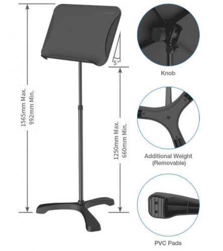 Пюпитр Roxtone SMS100 - JCS.UA фото 2 Пюпитр Roxtone SMS100 - JCS.UA фото 2