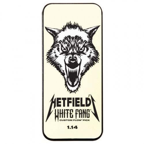 Медиаторы DUNLOP PH122T1.14 HETFIELD'S WHITE FANG CUSTOM FLOW PICK TIN 1.14MM - JCS.UA фото 3