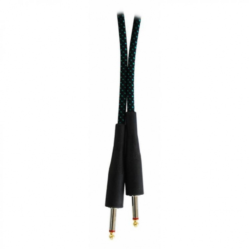 Инструментальный кабель Bespeco RA900 Black/Green - JCS.UA фото 3