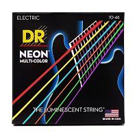 Струны DR STRINGS NMCE-10 NEON MULTI-COLOR ELECTRIC - MEDIUM (10-46) - JCS.UA