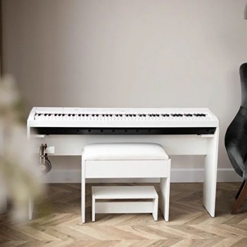 Стойка для пианино без крышки GA Music для Kurzweil белый - JCS.UA фото 5