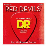 Cтруни DR STRINGS RDA-11 RED DEVILS ACOUSTIC - CUSTOM LIGHT (11-50) - JCS.UA