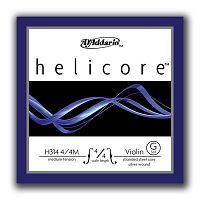 Струны для скрипки D'ADDARIO H314 4/4M HELICORE VIOLIN SINGLE G STRING 4/4 Scale Medium Tension - JCS.UA