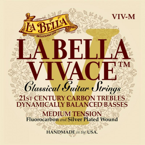 Струни для класичної гітари La Bella VIV-M Medium Tension - JCS.UA