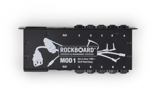 Патч панель для педалборда ROCKBOARD RBO B MOD 1 V2 All-in-One TRS & XLR, IEC & Barrel Patchbay - JCS.UA фото 5